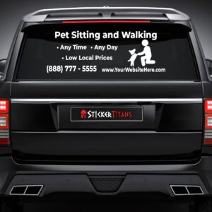 Pets Rear Glass Decals | StickerTitans.com
