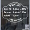 Open Hour Decals, Stickers, Signs | StickerTitans.com