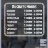 Open Hour Decals, Stickers, Signs | StickerTitans.com