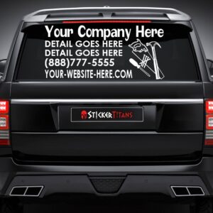 Handyman Rear Glass Decals | StickerTitans.com