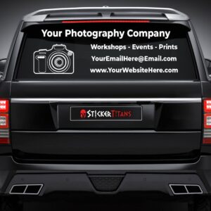 Photography Rear Glass Decals | StickerTitans.com
