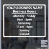 Open Hour Decals, Stickers, Signs | StickerTitans.com