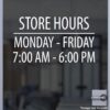 Open Hour Decals, Stickers, Signs | StickerTitans.com