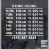 Open Hour Decals, Stickers, Signs | StickerTitans.com