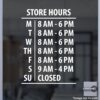 Open Hour Decals, Stickers, Signs | StickerTitans.com