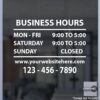 Open Hour Decals, Stickers, Signs | StickerTitans.com