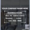 Open Hour Decals, Stickers, Signs | StickerTitans.com