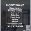 Open Hour Decals, Stickers, Signs | StickerTitans.com