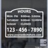 Open Hour Decals, Stickers, Signs | StickerTitans.com