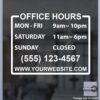 Open Hour Decals, Stickers, Signs | StickerTitans.com