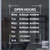 Open Hour Decals, Stickers, Signs | StickerTitans.com