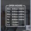 Open Hour Decals, Stickers, Signs | StickerTitans.com