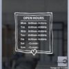 Open Hour Decals, Stickers, Signs | StickerTitans.com