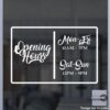 Open Hour Decals, Stickers, Signs | StickerTitans.com