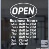 Open Hour Decals, Stickers, Signs | StickerTitans.com