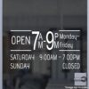 Open Hour Decals, Stickers, Signs | StickerTitans.com