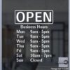 Open Hour Decals, Stickers, Signs | StickerTitans.com