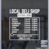Open Hour Decals, Stickers, Signs | StickerTitans.com