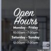 Open Hour Decals, Stickers, Signs | StickerTitans.com