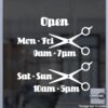 Open Hour Decals, Stickers, Signs | StickerTitans.com