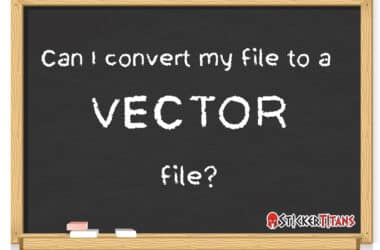 How do you convert your file to a vector file?