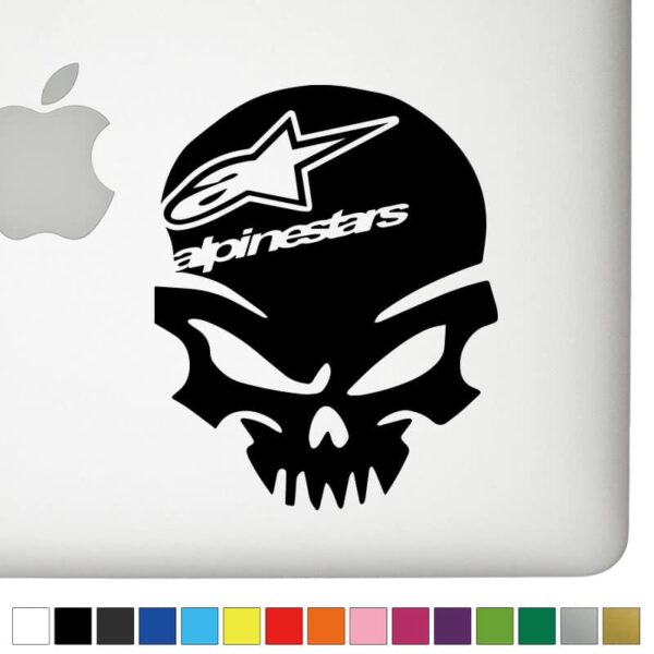 Alpinestars Ver.1 Badass Skull Decal