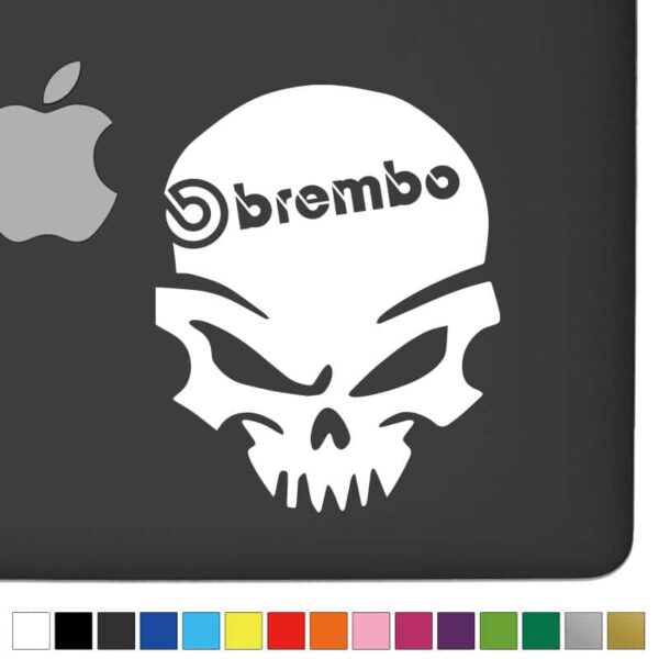 Brembo Ver.1 Badass Skull Decal - Image 2