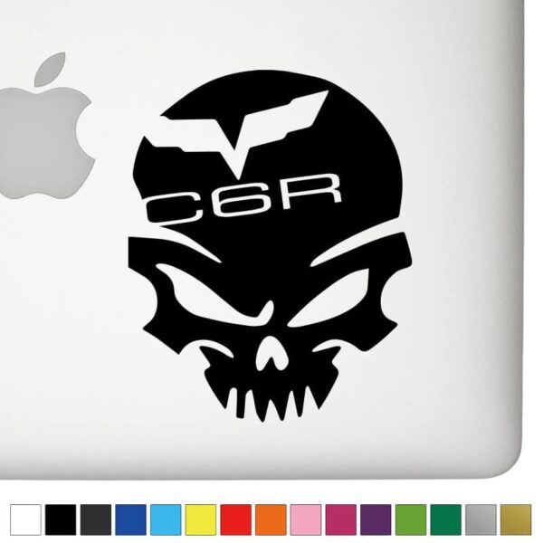 Chevy C6R Ver.1 Badass Skull Decal