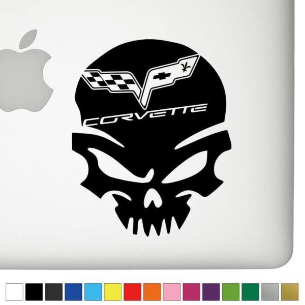 Chevy Corvette Ver.1 Badass Skull Decal