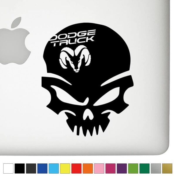 Dodge Truck Ver.1 Badass Skull Decal