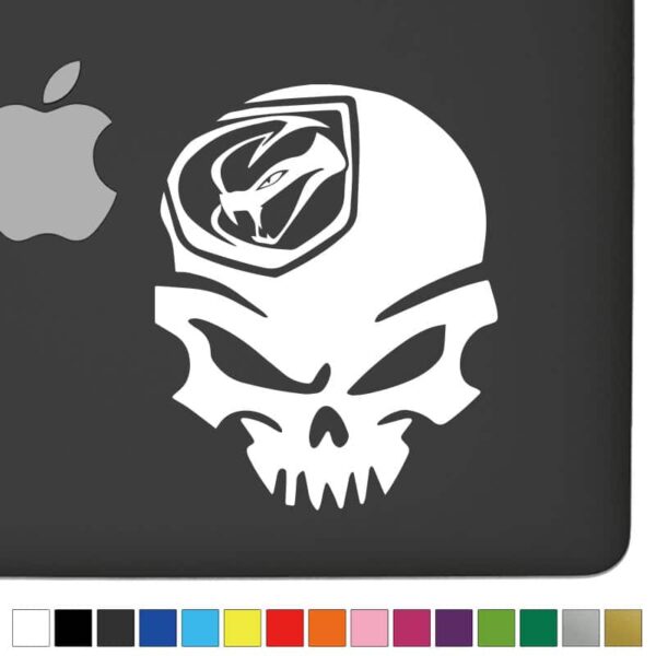 Dodge Viper Ver.1 Badass Skull Decal - Image 2