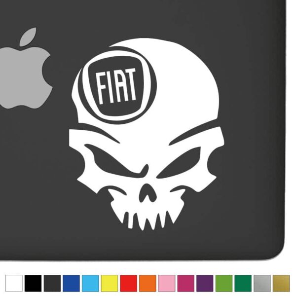 Fiat Ver.1 Badass Skull Decal - Image 2