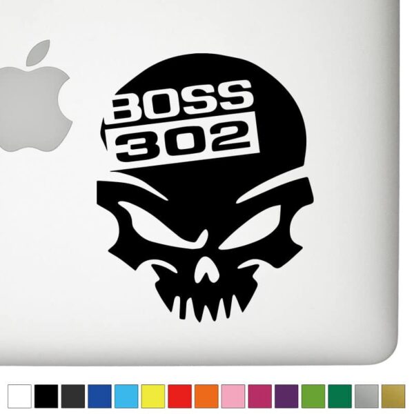 Ford Boss 302 Ver.1 Badass Skull Decal