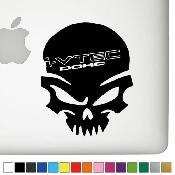 Honda IVTEC DOHC Ver.1 Badass Skull Decal