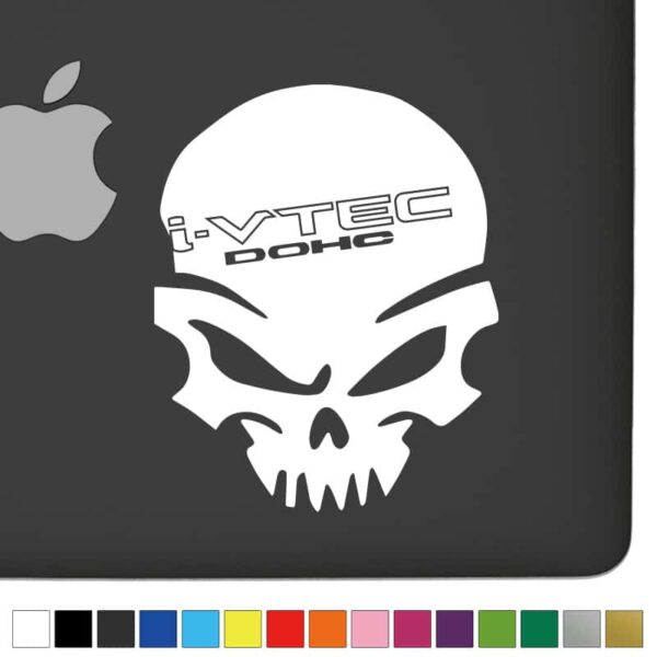 Honda IVTEC DOHC Ver.1 Badass Skull Decal - Image 2