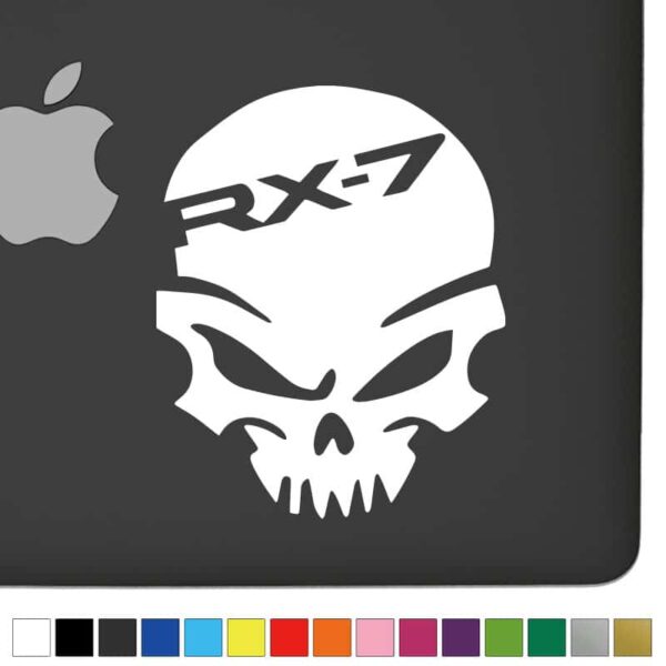 Mazda RX7 Ver.1 Badass Skull Decal - Image 2