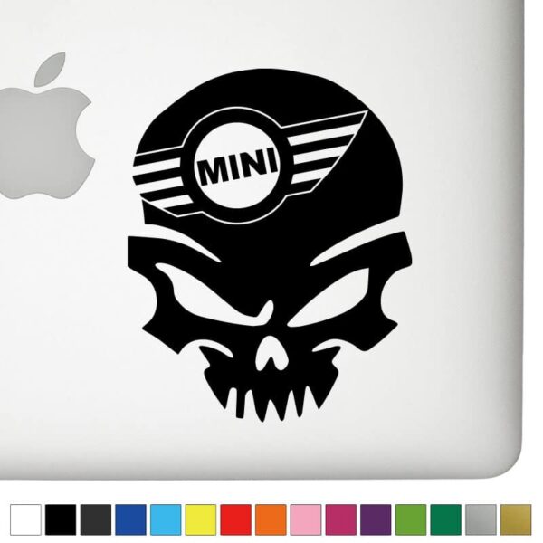 Mini Ver.1 Badass Skull Decal