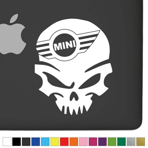 Mini Ver.1 Badass Skull Decal - Image 2