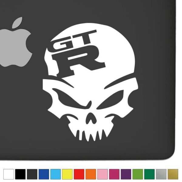 Nissan GTR Ver.1 Badass Skull Decal - Image 2