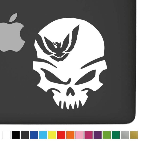 Pontiac Trans AM Ver.1 Badass Skull Decal - Image 2