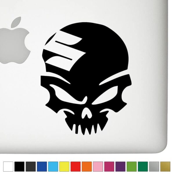 Suzuki Ver.1 Badass Skull Decal