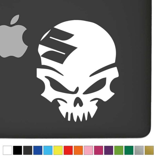 Suzuki Ver.1 Badass Skull Decal - Image 2