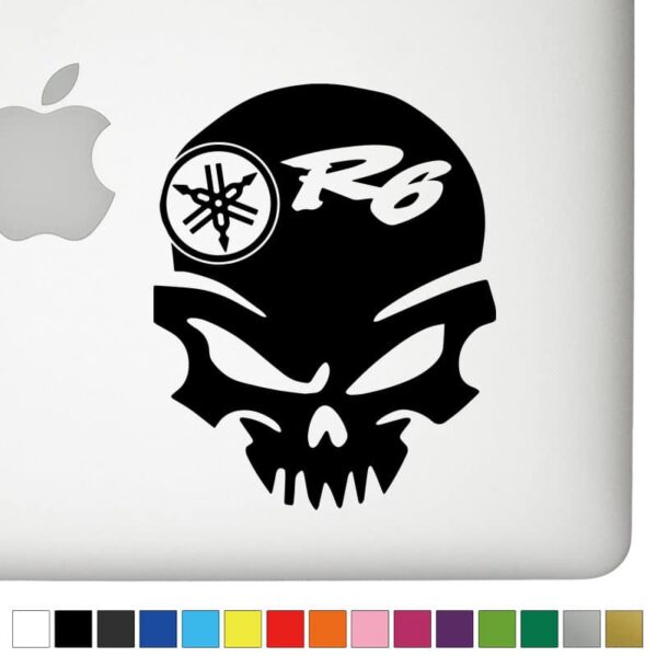 Yamaha R6 Ver.1 Badass Skull Decal