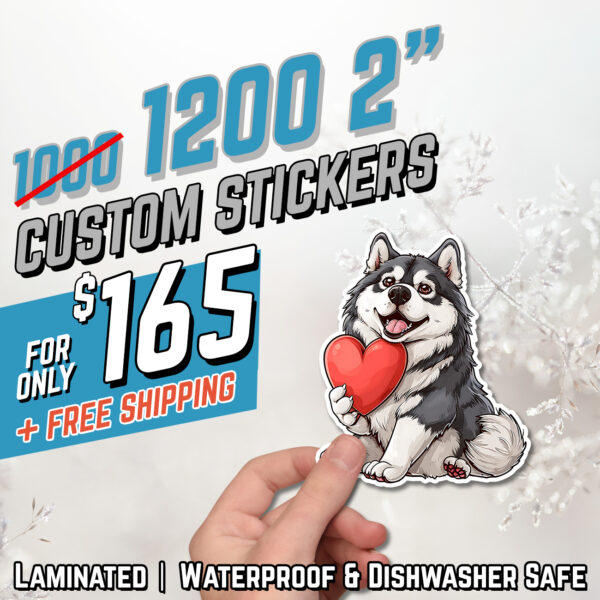 "1200 2" Stickers for $165"